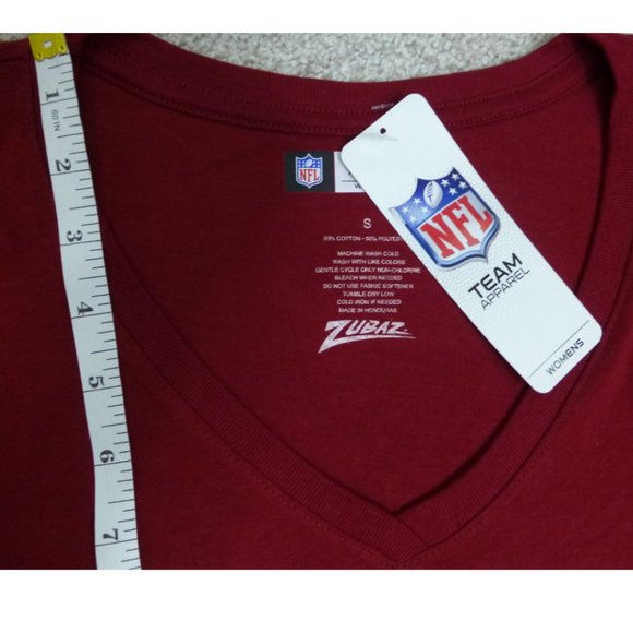 NWT 49ers V-Neck Cranberry Color Top - Picture 6 of 13